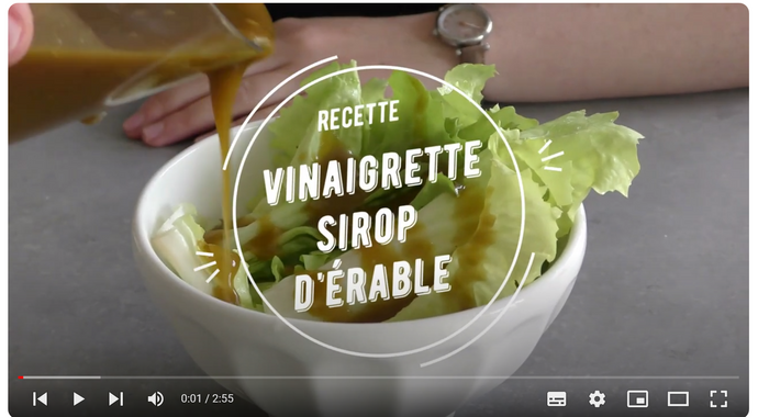 Recette vinaigrette au sirop d'érable