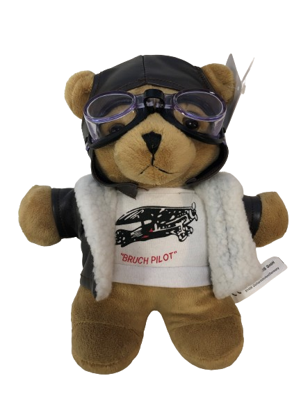 Ours aviateur en peluche 24cm