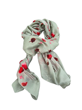 Charger l&#39;image dans la galerie, Foulard coquelicot kaki
