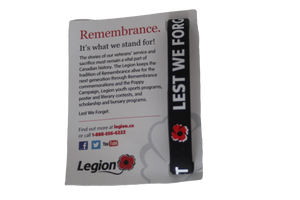 Souvenir legion bracelet - Lest we forget Poppies
