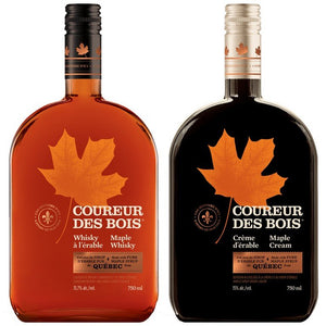 Duo Crème & Whisky canadien au sirop d'érable pur - Coureur des bois
